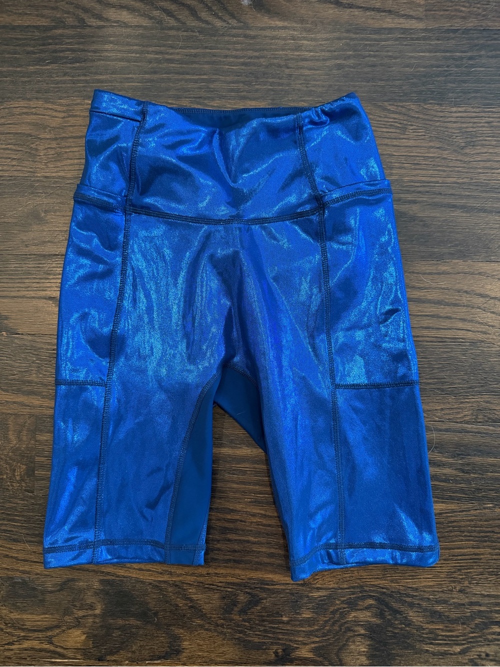 Crowned Athletics SAPPHIRE JEWEL BIKER SHORTS - size small